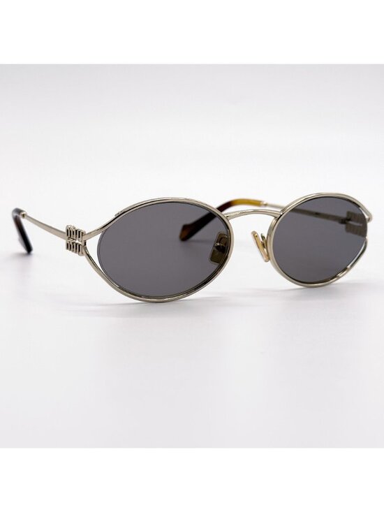NEW MIU MIU MU52YS ZVN80Q SUNGLASSES GOLD/GRAY WOMEN MU 52YS, SMU 52Y EYEWEAR main image 8